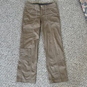 Athleta Khaki Pants Cargo Style Adobe